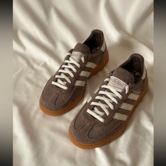 NWT Women's Adidas Handball Spezial Shoes Brown White - Picture 5 of 8